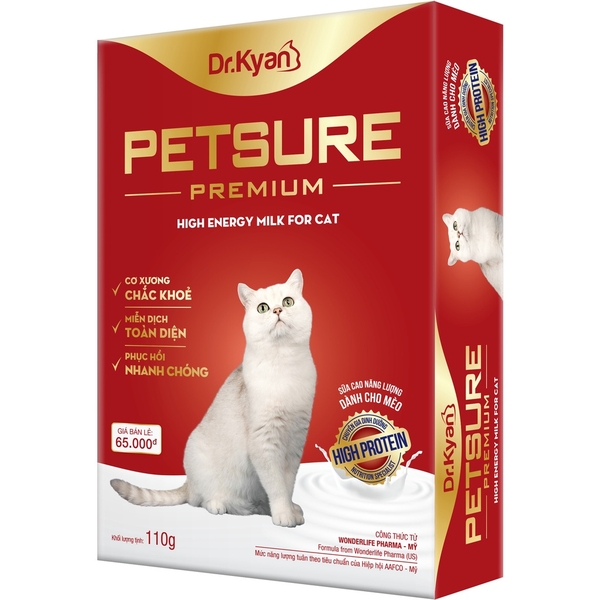 Sữa bột cho Mèo Dr.Kyan 110gr PetSure Premium