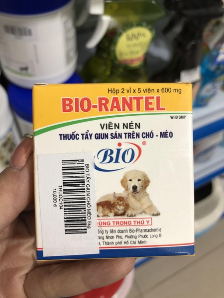 Bio Rantel - Viên xổ giun sán trên Chó Mèo 5kg