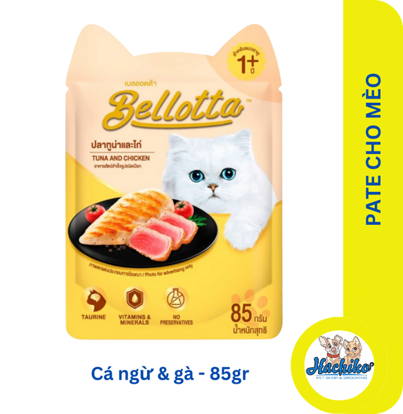 Thức ăn dạng sốt cho mèo Pate Bellotta - Gói 85gr
