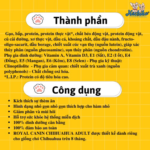 Royal Canin Chihuahua Adult cho chó trưởng thành