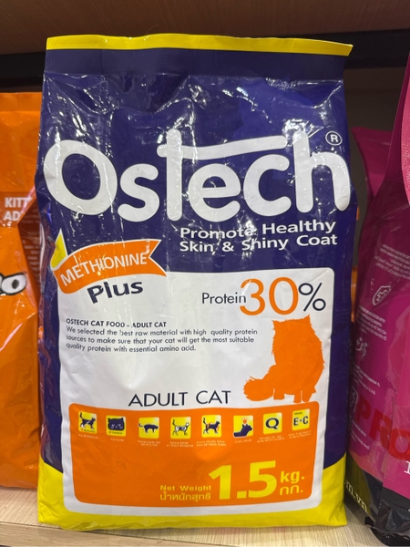 Thức ăn hạt giảm hội chứng tiết niệu cho mèo Ostech Adult Cat Food 1.5kg
