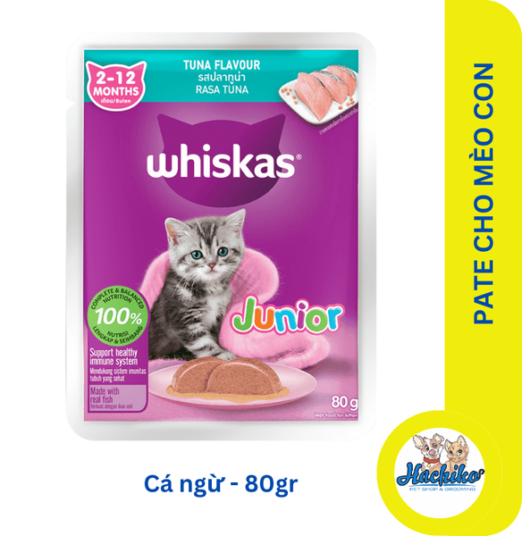 Pate cho mèo con Whiskas Junior - 80gr