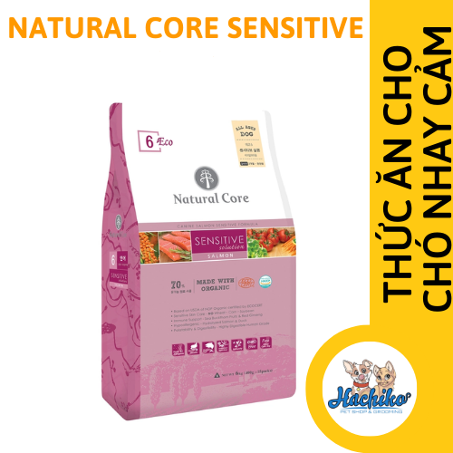 Thức ăn cho chó nhạy cảm vị cá hồi NATURAL CORE