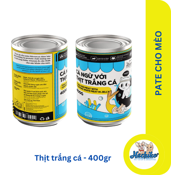 Pate cho mèo Meowcat Mix Topping 7 vị thơm ngon dinh dưỡng - Lon 400gr