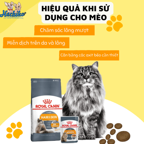 Royal Canin Hair & Skin 400gr / 2kg - Thức ăn hạt cho Mèo dưỡng đẹp lông