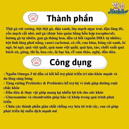 Thức ăn cho chó con giống nhỏ Nutrience Infusion vị Thịt gà và rau củ quả tự nhiên 0.5kg