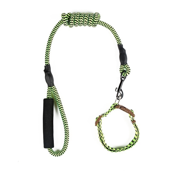 Dây dắt kẻ sóng kèm vòng cổ 0,8*120cm