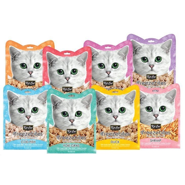 Snack thịt sấy khô cho mèo Kitcat Freeze Bites - 15gr