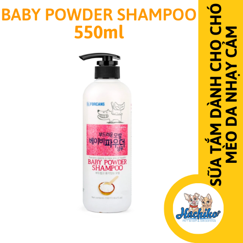 Dầu gội cho chó con Baby Powder Forcans 550ml