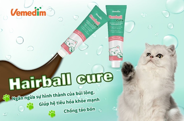 Vemedim Hairball Cure - Ngăn ngừa sự hình thành búi lông 40gr