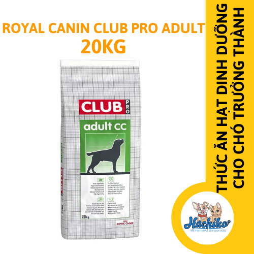 Thức ăn khô cho chó trưởng thành Royal Canin Club Pro Adult 20kg