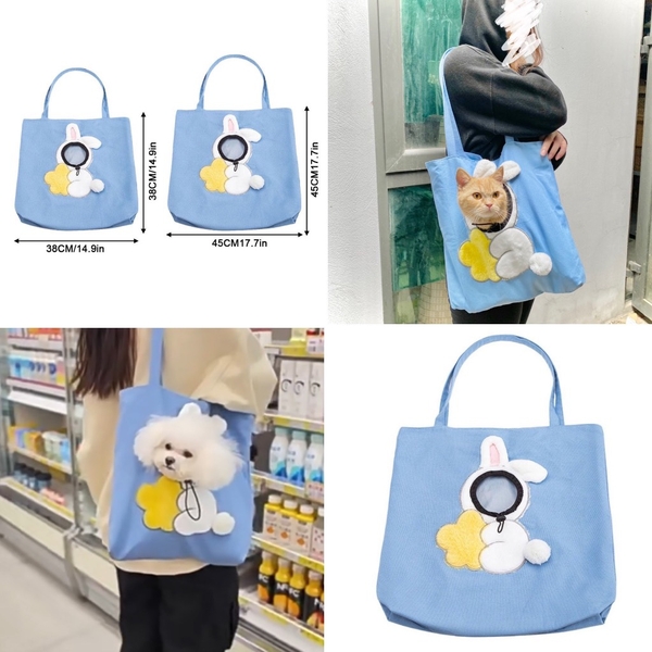 Túi vải đeo thú cưng con thỏ - S