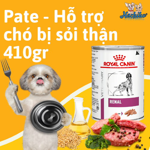Pate dành cho Chó Royal Canin Renal Canine Loaf 410g hỗ trợ sỏi thận