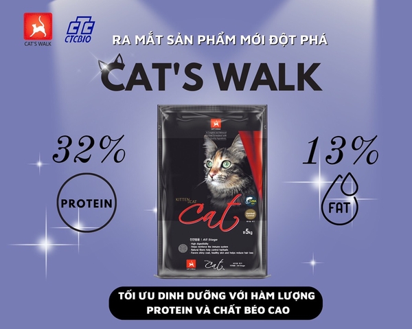 Thức ăn mèo CATS WALK 5kg