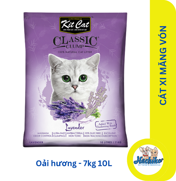 Cát vệ sinh đất sét cho mèo Kit Cat Classic Clump - 10L