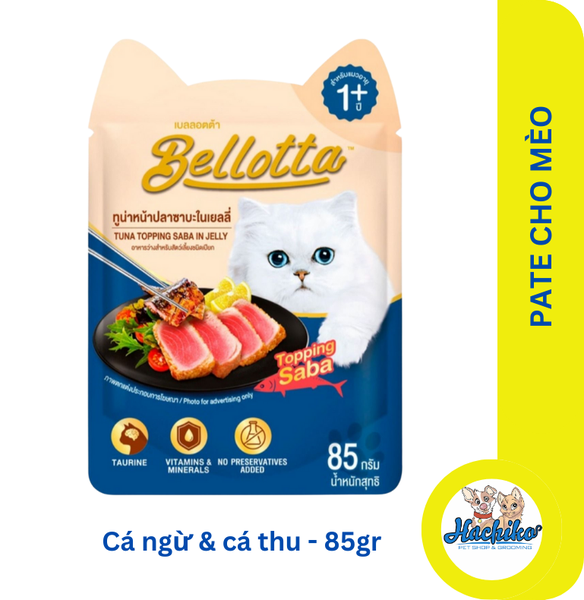 Thức ăn dạng sốt cho mèo Pate Bellotta - Gói 85gr