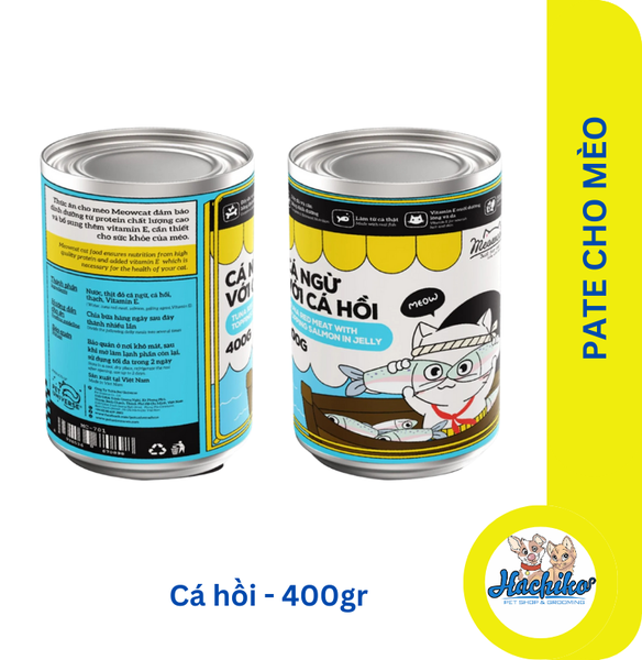 Pate cho mèo Meowcat Mix Topping 7 vị thơm ngon dinh dưỡng - Lon 400gr