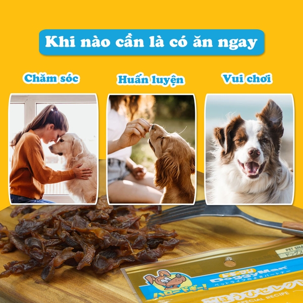 Bánh thưởng Mề gà sấy cho chó DoggyMan - 70gr