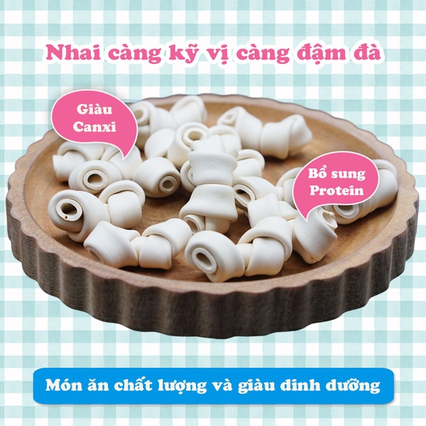Bánh Thưởng Cho Chó Xương Sữa Dê DoggyMan - 14 cây mini