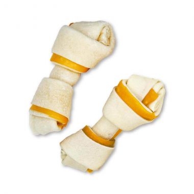 Xương da bò kẹp thịt gà cho chó Doggyman Chewell - 22 cây 210gr