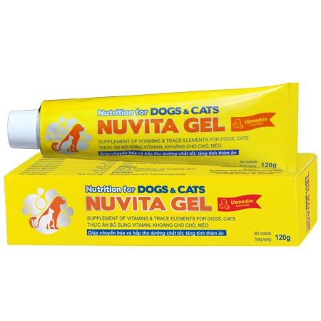 Vemedim Nuvita Gel dinh dưỡng dành cho thú cưng bổ sung Vitamin & Khoáng Chất 120g