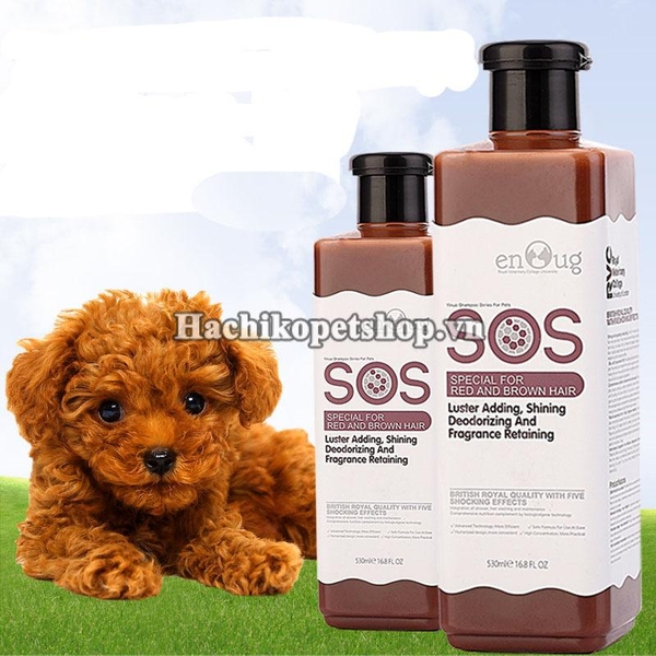 Sữa tắm SOS cho chó lông nâu và lông đỏ 530ml