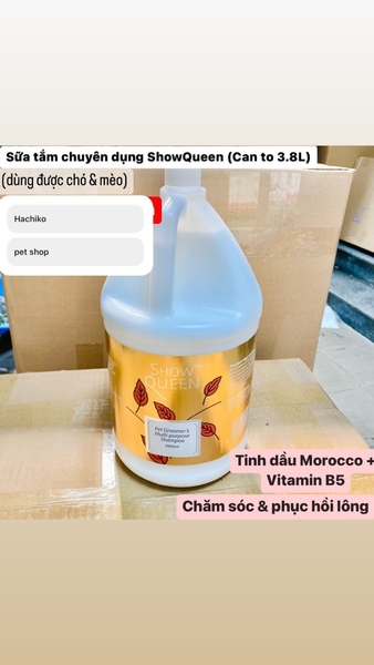 Sữa tắm Showqueen chó mèo 3.8l