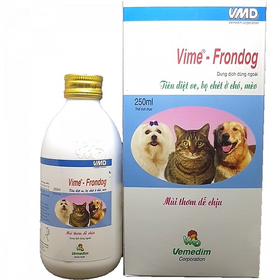 Thuốc xịt ve rận cho Chó Mèo Vime Frondog 250M