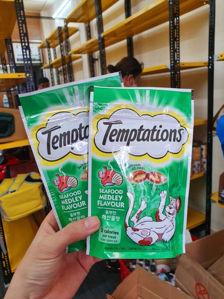 Snack Mèo Temptations ( Hải Sản/ Gà/ Cá Ngừ )