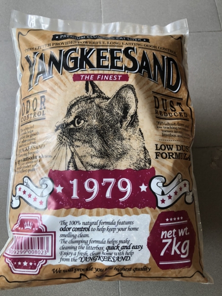 Cát vệ sinh đất sét cho mèo YANGKEESAND - 7kg