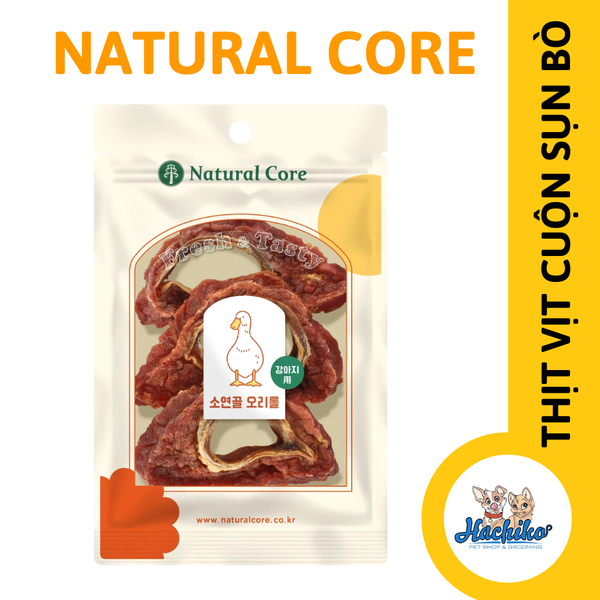 Thịt Vịt cuộn sụn bò Natural Core Hàn Quốc 65g Cho Chó