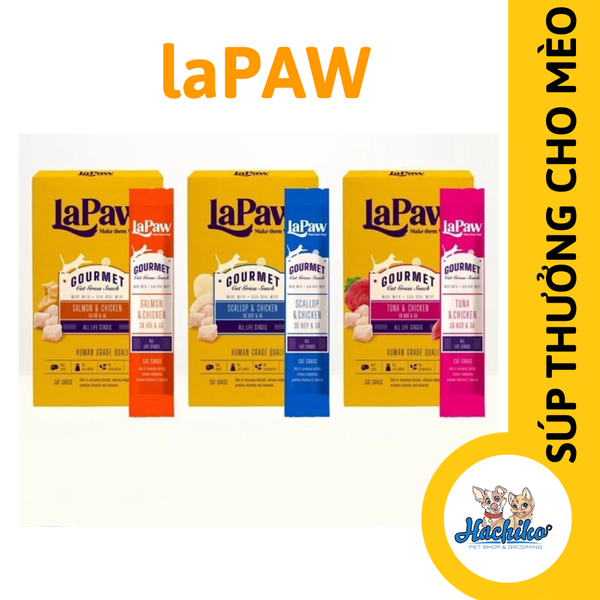 Lapaw Gourmet Súp thưởng bổ sung cỏ Mèo Hộp 5 que