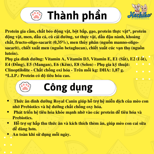 Royal Canin Mother & Baby Cat cho mèo mẹ & mèo con con từ 1 đến 4 tháng