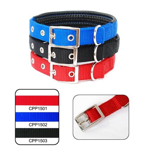 Vòng cổ vải đệm khóa cho Chó 2.0
