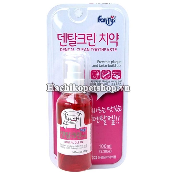 Kem đánh răng cho thú cưng chó mèo Forcans 100ml