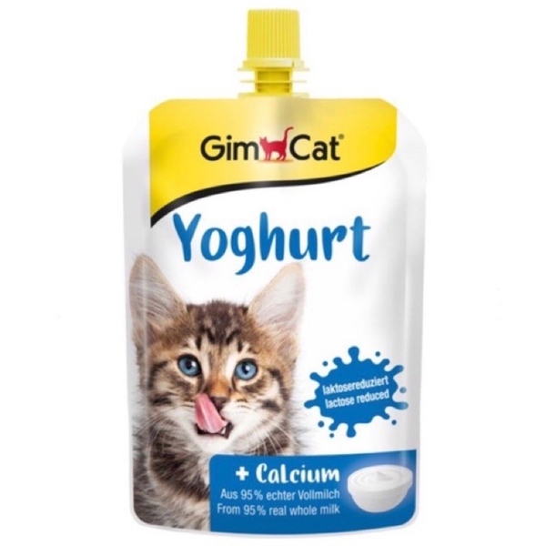 Gimcat Youghurt 150gr-sữa chua hỗ trợ tiêu hóa-canxi mèo