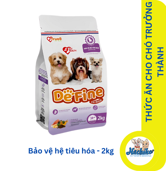 Define thức ăn cho chó trưởng thành giúp bảo vệ hệ tiêu hoá - 500gr/2kg