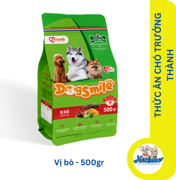 Thức ăn chó trưởng thành Dogsmile - Vị bò 500gr/2kg