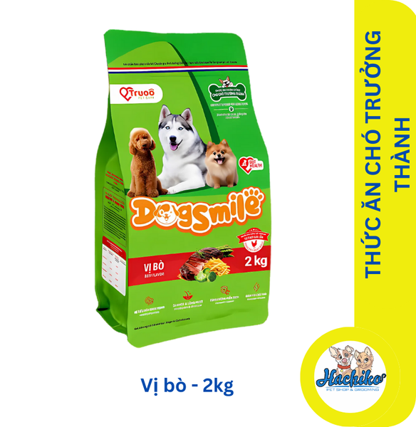 Thức ăn chó trưởng thành Dogsmile - Vị bò 500gr/2kg