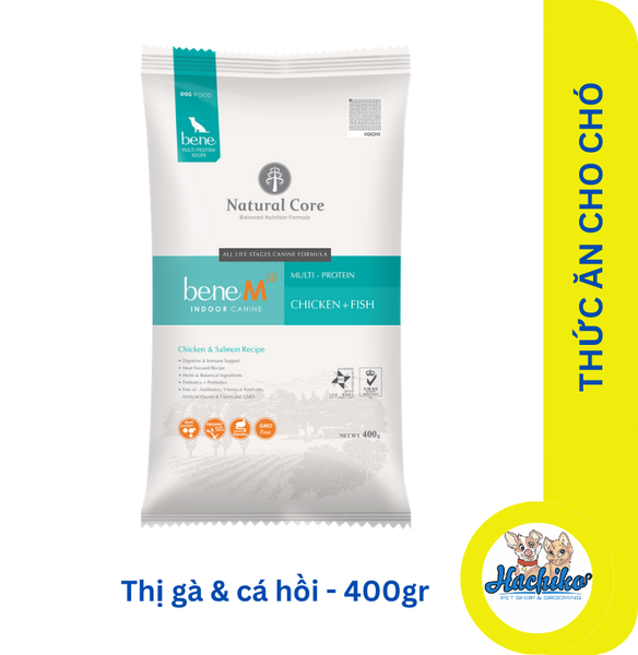 Thức ăn cho chó Natural Core - Thịt gà & cá hồi 400gr