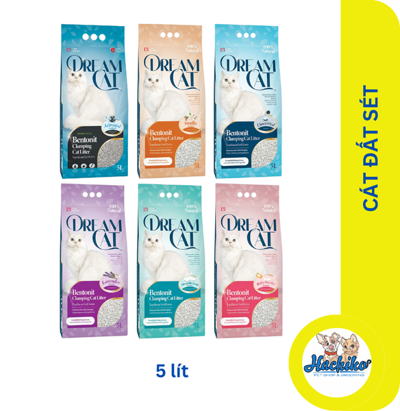 Cát vệ sinh đất sét cho mèo Dreamcat CatLitter 5 lít