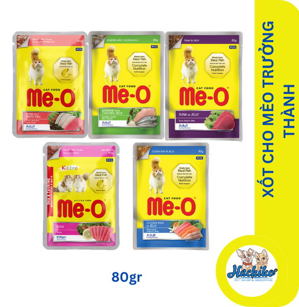 Pate xốt cho mèo trưởng thành Me-O Wet food Adult - 80gr