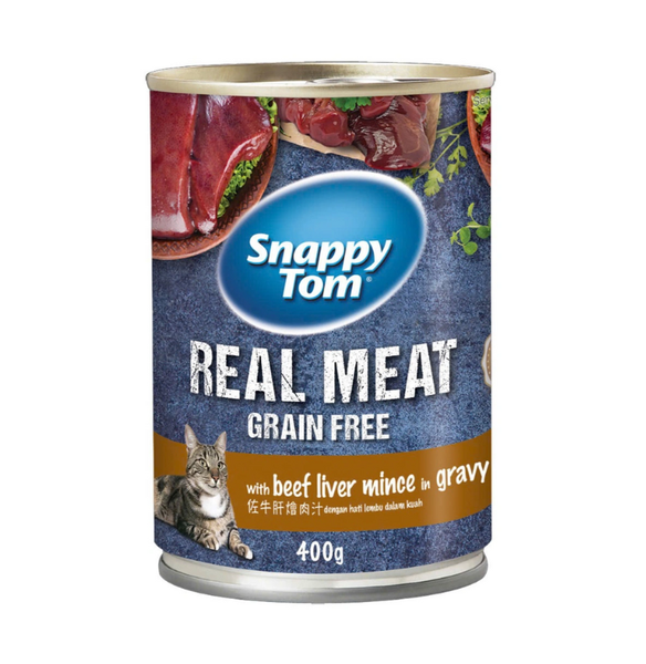 Pate mèo lớn Snappy Tom dinh dưỡng cho mèo - Lon 400gr