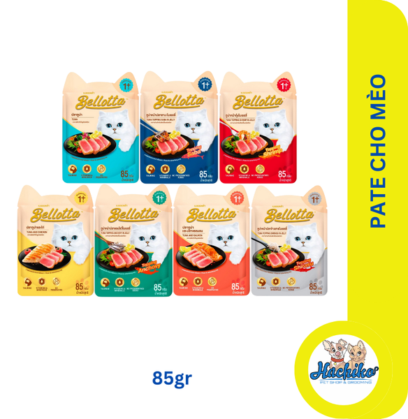 Thức ăn dạng sốt cho mèo Pate Bellotta - Gói 85gr