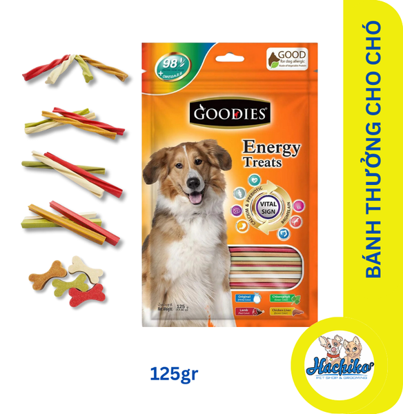 Bánh thưởng Goodies Energy Treats cho chó - 125gr/ 500gr