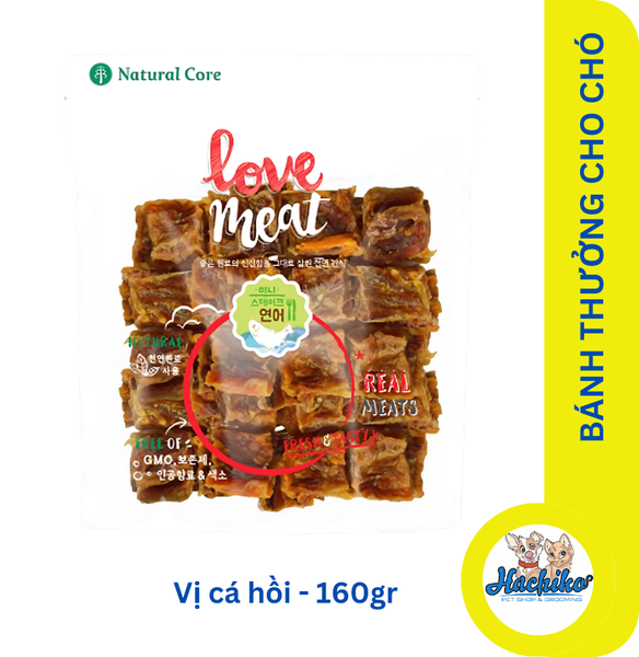 Bánh Thưởng Cho Chó Natural Core - Vị cá hồi 160gr