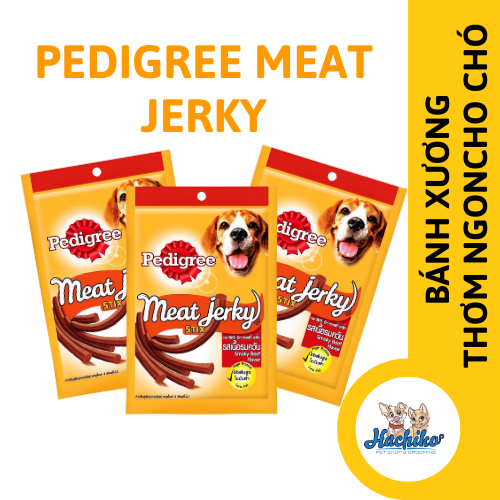 Bánh xương Pedigree Meat Jerky cho chó - Vị bò xông khói 80gr