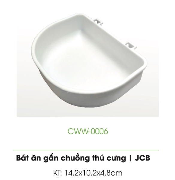 TD Chén nhựa gắn chuồng/lồng