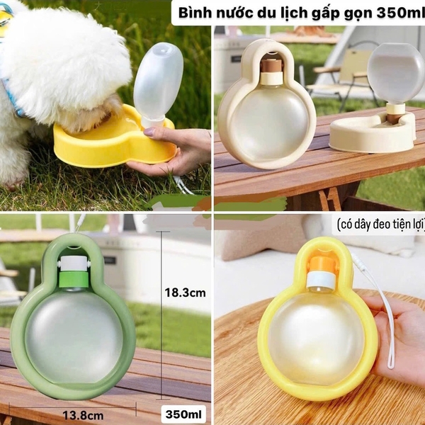 Bình nước du lịch gấp gọn 350ml