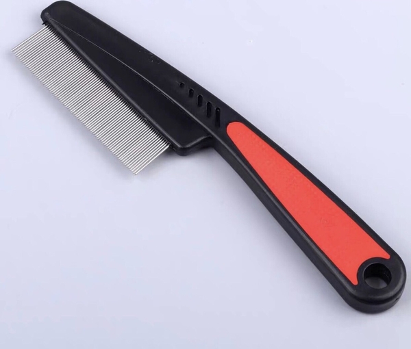 Spet Lược chải ve cán đỏ đen 18cm